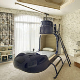 Personality creative airplane modeling children's bed cartoon helicopter bed